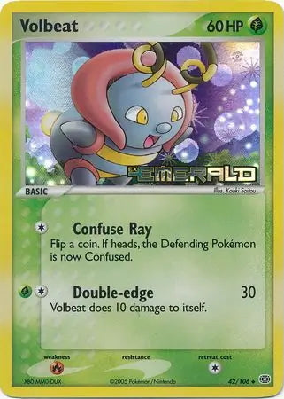 EX Emerald Volbeat #42/106 reverse holo